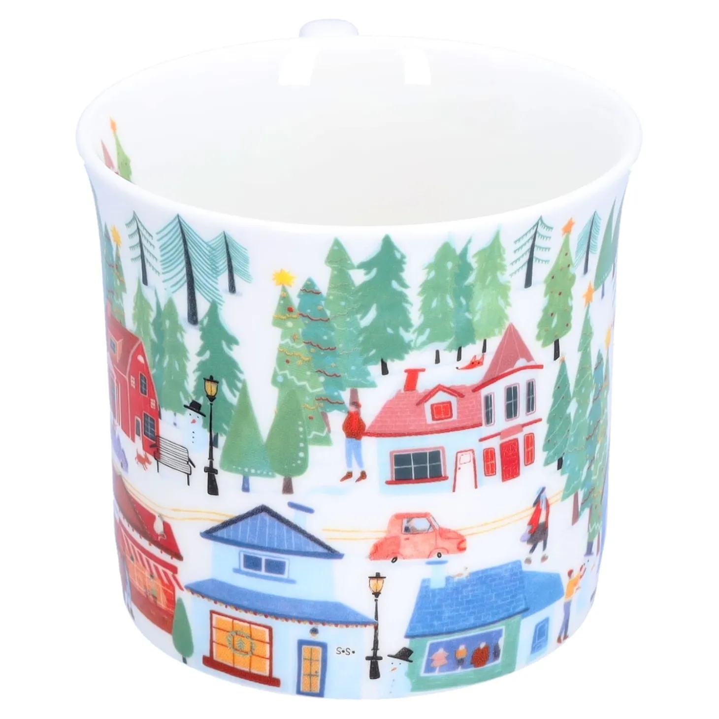 Porzellan-Tasse "Winterzeit"