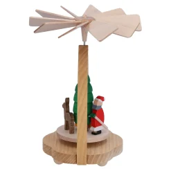 Pyramide "Weihnachtsmann mit Geschenkschlitten", Wärmespiel