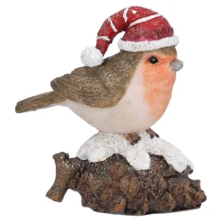 Rotkehlchen mit Mütze, 8 cm