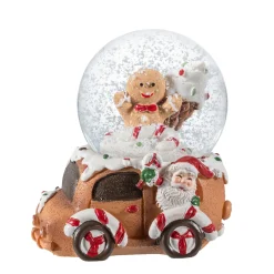 Schneekugel "Lebkuchen-Auto"