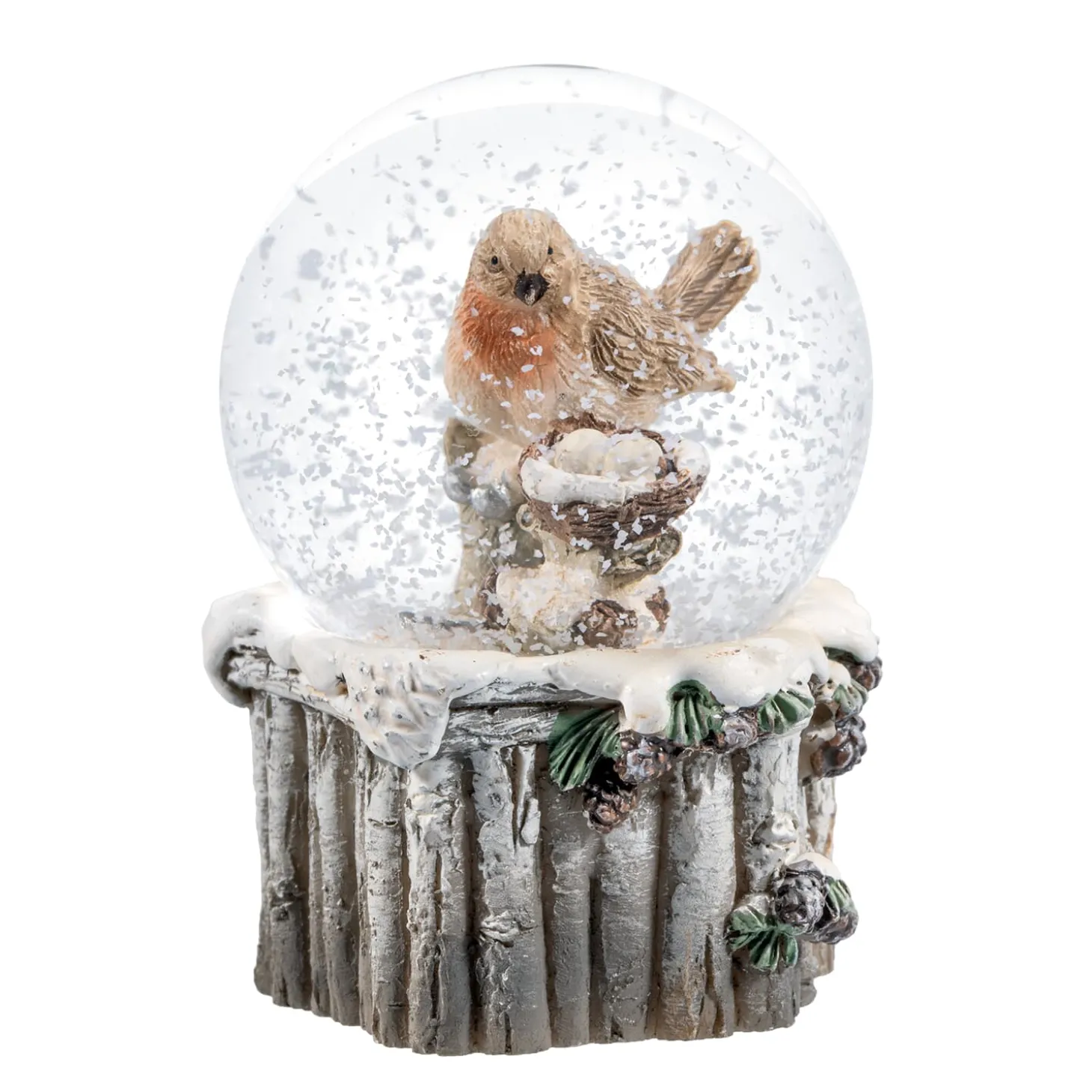 Schneekugel "Rotkehlchen"