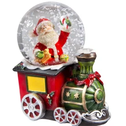 Schneekugel "Santas Lokomotive"