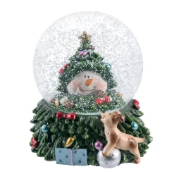 Schneekugel "Schneemann im Baum"