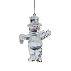 Schneemann mit Laterne, Acryl