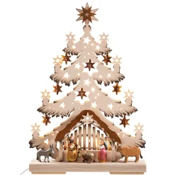 Schwibbogen "Heilige Familie", 115V mit USB A-Anschluss