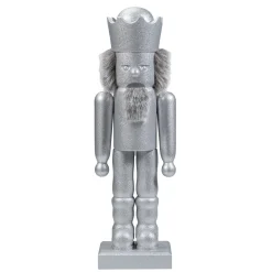 Silberfarbener Nussknacker