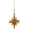 Stern mit Glimmer, gold, 10,5cm