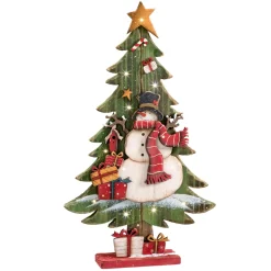 Tanne mit Schneemann