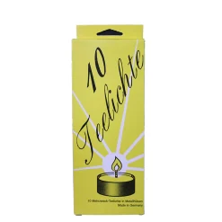 Teelichter, weiß (10 Stück)