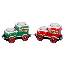 Teelichthalter "Waggons-Weihnachtsreise"