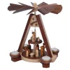 Teelicht-Pyramide "Krippe mit Hirte"