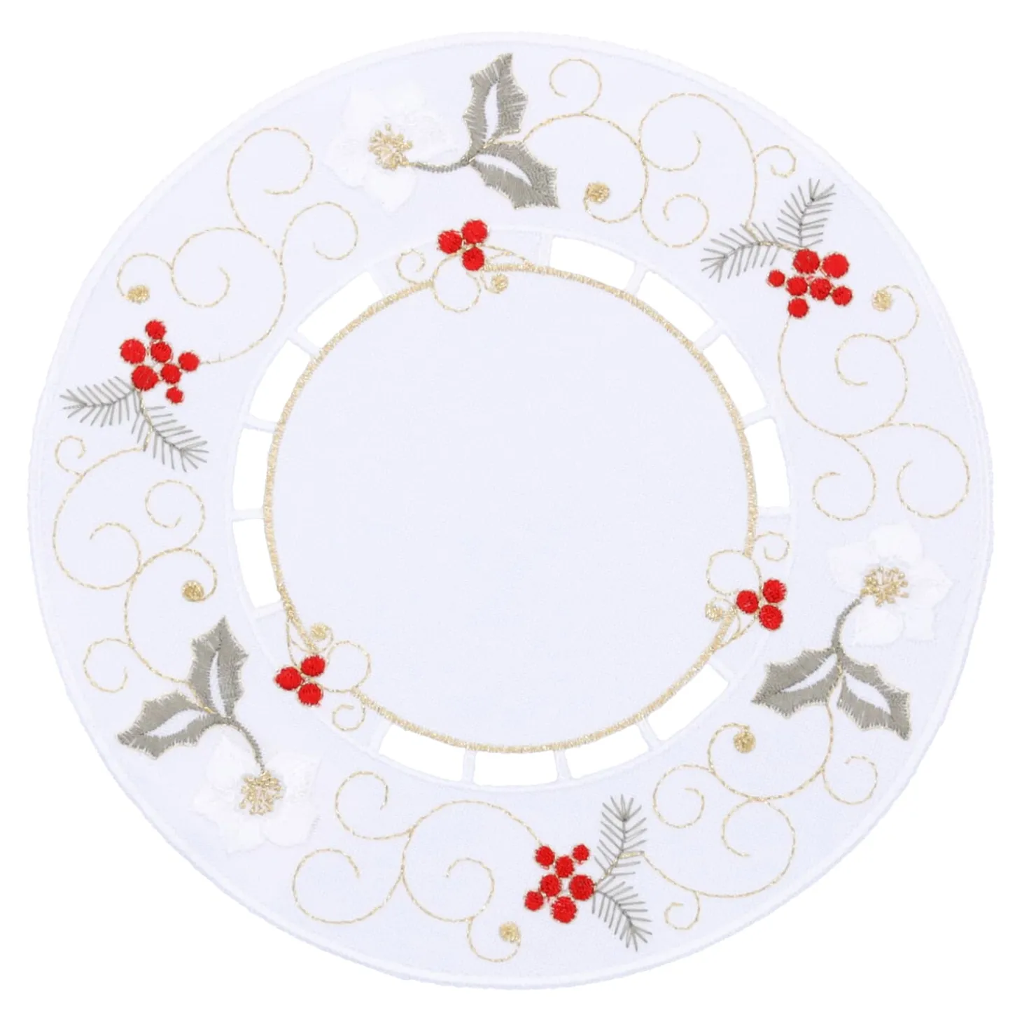 Tischdecke "Christrose weiß", 20 cm