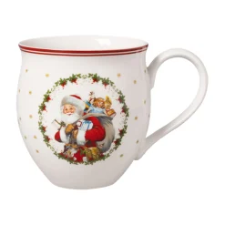 Toy's Delight Tasse mit Weihnachtsmann und Engel