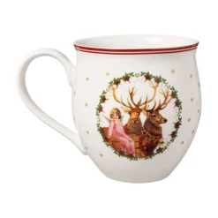 Toy's Delight Tasse mit Weihnachtsmann und Engel
