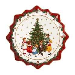 Toy's Fantasy Gebäckteller tief, Kinder tanzen um Baum