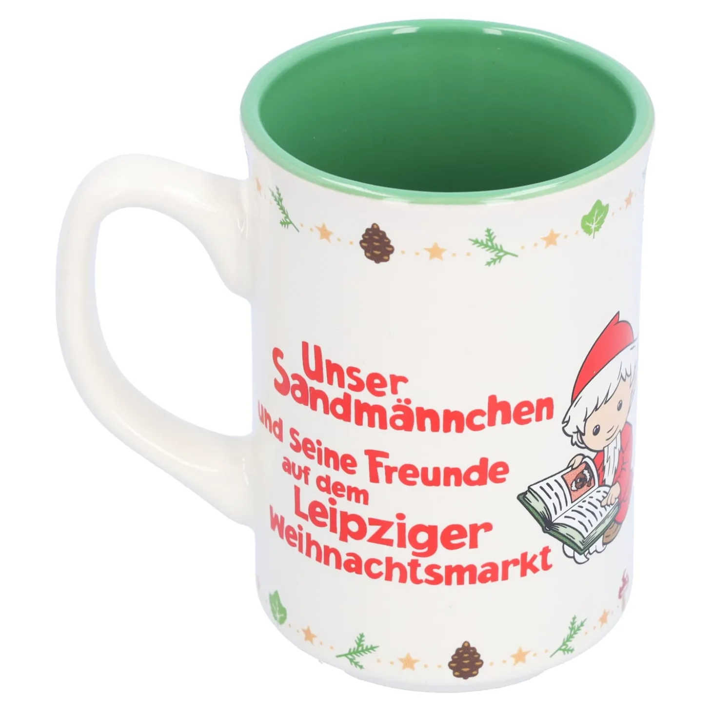 Unser Sandmännchen in Onkel Uhus Märchenwaldschule Weihnachtsmarkttasse
