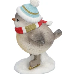 Vogel mit blauer Mütze, Standfigur