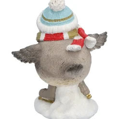 Vogel mit blauer Mütze, Standfigur