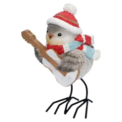 Vogel mit Gitarre, Standfigur