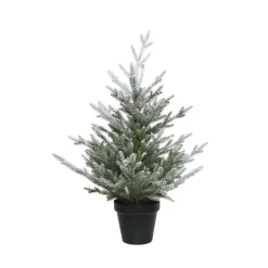 Weihnachtsbaum im Topf, beschneit, 75 cm