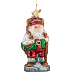 Weihnachtsmann als Wanderer