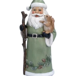 Weihnachtsmann mit Eichhörnchen, Standfigur