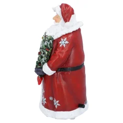 Weihnachtsmann mit Kranz, Spieldose