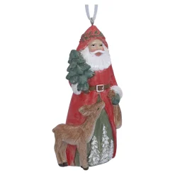 Weihnachtsmann mit Rehkitz