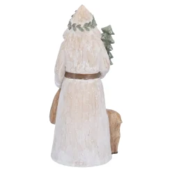 Weihnachtsmann mit Rehkitz