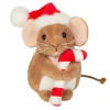 Weihnachtsmaus mit Zuckerstange, Plüschfigur