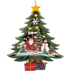 Wintervergnügen, Holz-Baumbehang